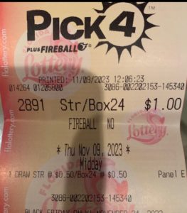 Florida Lottery Win off Prophetic Dream.